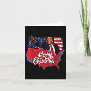 Trump Election Map Frohe Weihnachtsfeiertag Santa Karte