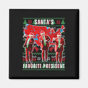 Trump Election Map Frohe Weihnachtsfeiertag Santa Magnet