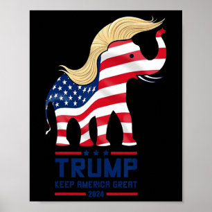 Trump Elefant Republikaner Amerika groß halten Wäh Poster