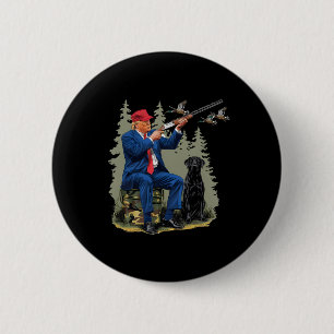 Trump Entenjagd Donald Trump Old School Tarnung Button