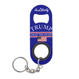 Trump entzieht den Schlüsselanhänger im Sumpf Mini Flaschenöffner