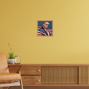 Trump Epic American Flag Poster