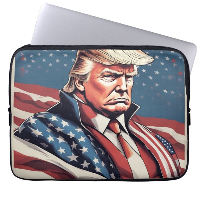 Trump Epic Superhero Laptop Sleeve (Vorderseite)