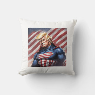 Trump Epic Superhero Throw Pillow Kissen