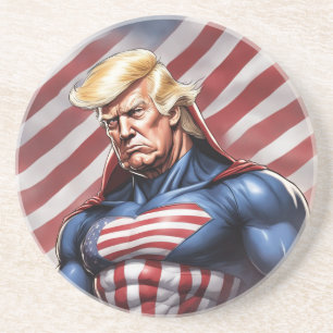 Trump Epic Superhero Untersetzer