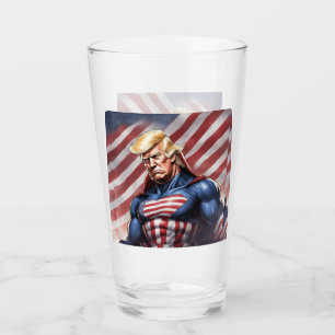 Trump Epic Superhero Water Bottle Glas