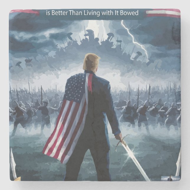 Trump Epic Warrior Untersetzer (Vorderseite)