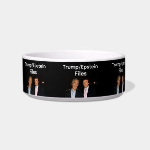Trump/Epstein-Akten Haustier-Schüssel Napf