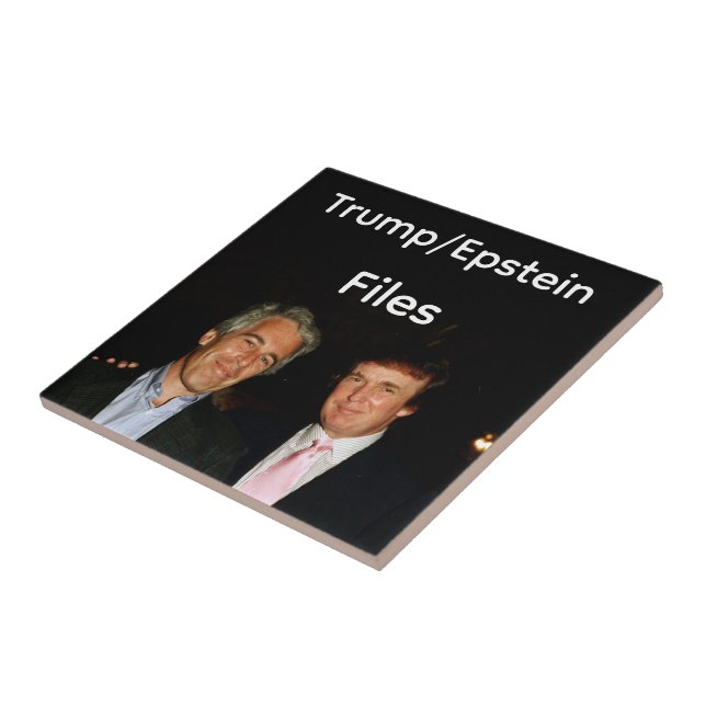 Trump/Epstein Akten Keramikfliese (Seite)