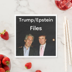 Trump/Epstein-Akten Papiernapkin Serviette