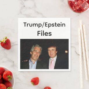 Trump/Epstein-Akten Papiernapkin Serviette