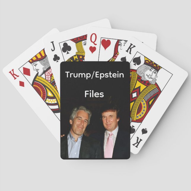 Trump/Epstein-Akten Spielkarten (Rückseite)