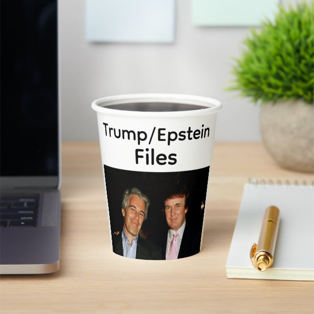 Trump/Epstein Files Paper Cup Pappbecher (InSitu)