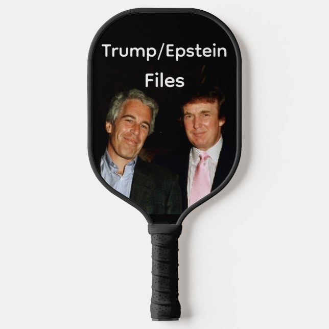 Trump/Epstein Files Pickleball Paddle (Vorderseite)