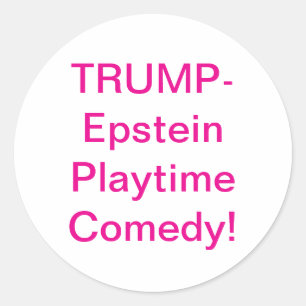 Trump-Epstein Spielzeit-Komödie Hankamer Artjunkha Runder Aufkleber