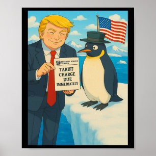 Trump erhebt Zoll auf Penguin Anime Politik Me Poster