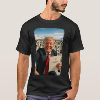 Trump erhebt Zoll auf Pinguin Ironische Politik M T-Shirt