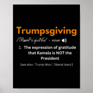 Trump Erntedank Familie Türkei Trumps Defi Poster