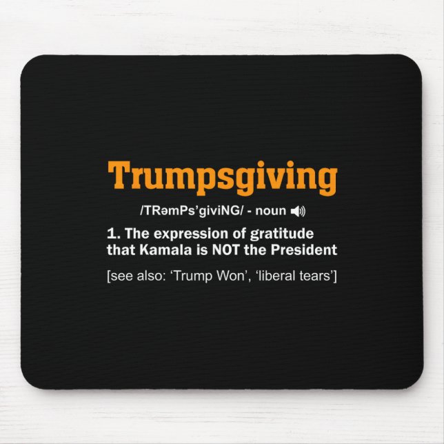 Trump-Erntedank Gewinner des Funny Turkey Day Mousepad (Vorne)