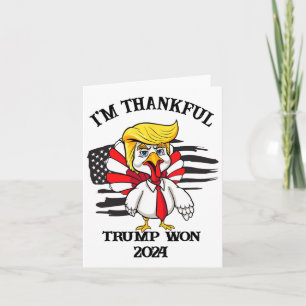 Trump Erntedank Ich bin dankbar Trump gewinnt 1 Karte