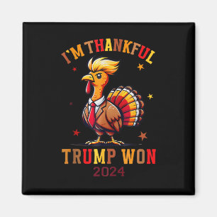 Trump Erntedank Ich bin dankbar Trump Won Magnet