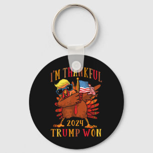 Trump Erntedank Ich bin dankbar Trump Won Schlüsselanhänger