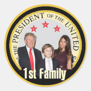 TRUMP Erststicker Runder Aufkleber