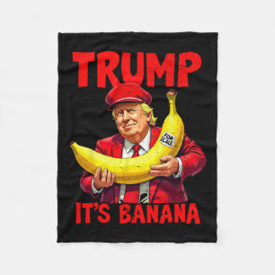 Trump Es ist Banana (für Maßstab) Funny Meme 1 Fleecedecke