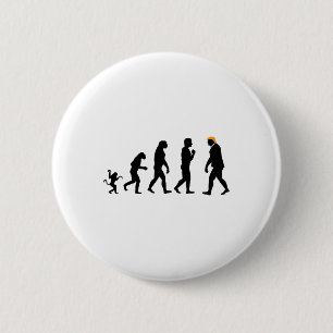 Trump Evolution Resist Funny Donald Trump Button