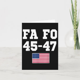Trump Fa 45 47 Bekleidungsmännchen Frauen Karte