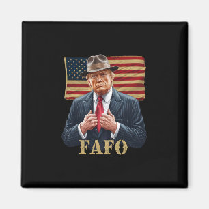 Trump Fafo F Herum Finden Sie Es Heraus Us Flagge  Magnet
