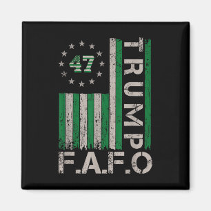 Trump Fafo F rund um die Flag St. Patricks Magnet