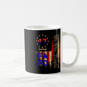 Trump Fafo F rund um die Vintage US-Flagge Kaffeetasse