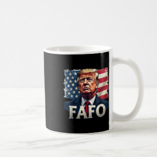Trump Fafo macht sich Vintag die Fahne der USA zun Kaffeetasse