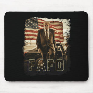 Trump Fafo Vintage Präsident Trump 2026 Mousepad