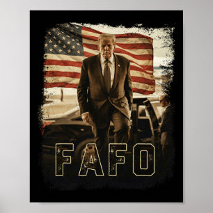 Trump Fafo Vintage Präsident Trump 2026 Poster