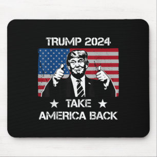 Trump-Fahne 2024 bringt Amerika zurück Männer Frau Mousepad
