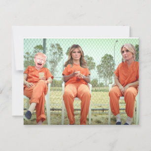 Trump Familie im Gefängnis Postcard Postkarte