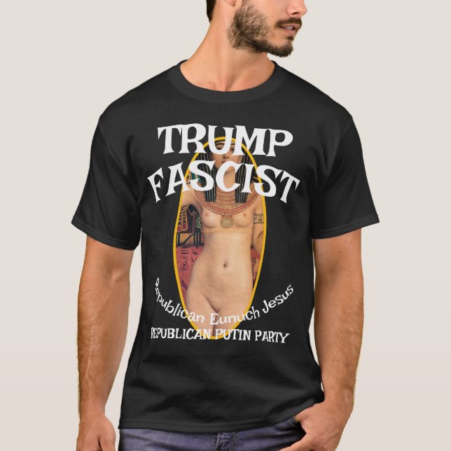 Trump Fascist ICE SS GESTAPO JESUS MESSIAH T-Shirt (Vorderseite)