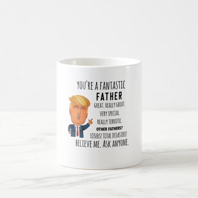 Trump Father Funny Vater Geburtstag Vater Tag Kaffeetasse (Mittel)