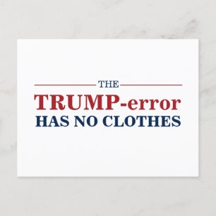 Trump-Fehler hat keine Gegenstimmen Postkarte