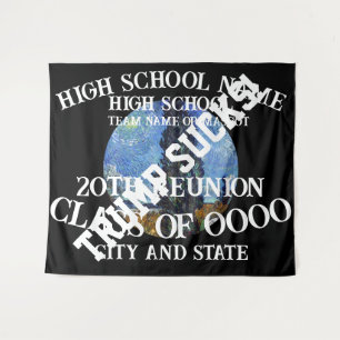 Trump-Feier Abschlussklasse Ruhestand Kreuzfahrt Wandteppich