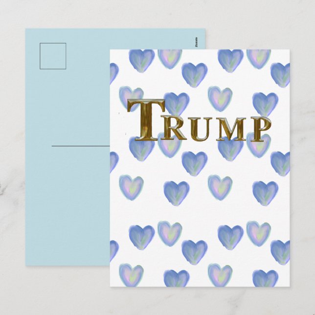 TRUMP FEIERTAGSPOSTKARTE (Vorne/Hinten)