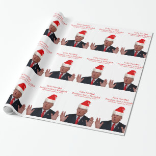 Trump. Feliz Navidad, Mexiko wird dafür bezahlen! Geschenkpapier