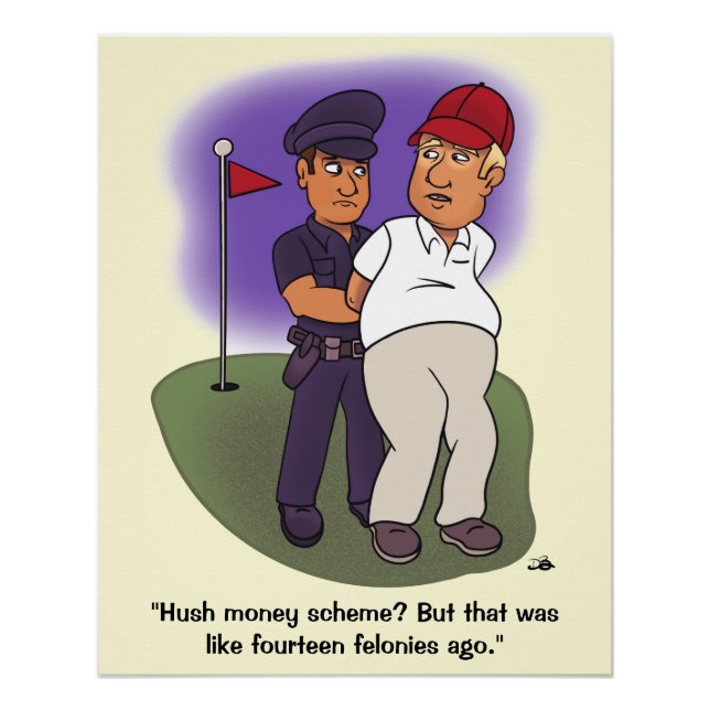 Trump Felonies Glossy Poster (Vorderseite)