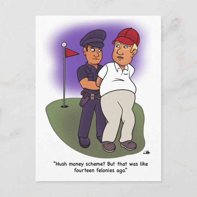 Trump Felonies Postcard Postkarte (Vorderseite)