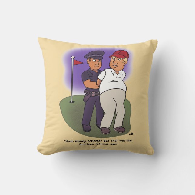 Trump Felonies Throw Pillow Kissen (Vorderseite)
