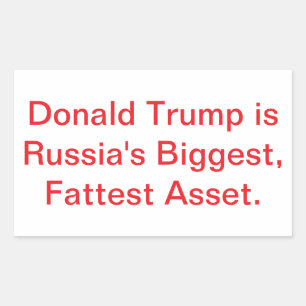 Trump Fett Russisches Vermögen Jeff Hankamer Artju Rechteckiger Aufkleber