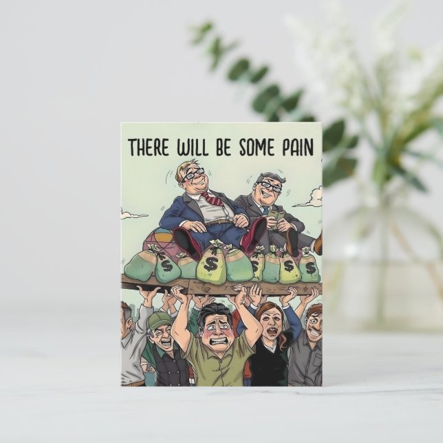 Trump fette Katzen Schmerzen Postkarte (Stehend Vorderseite)