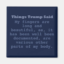 Trump Fingers - 2" Square Magnet